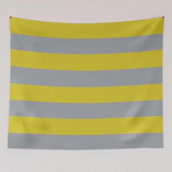 Item preview, Mustard and Grey Horizontal Stripes designed and sold by KarinaAmbersley.