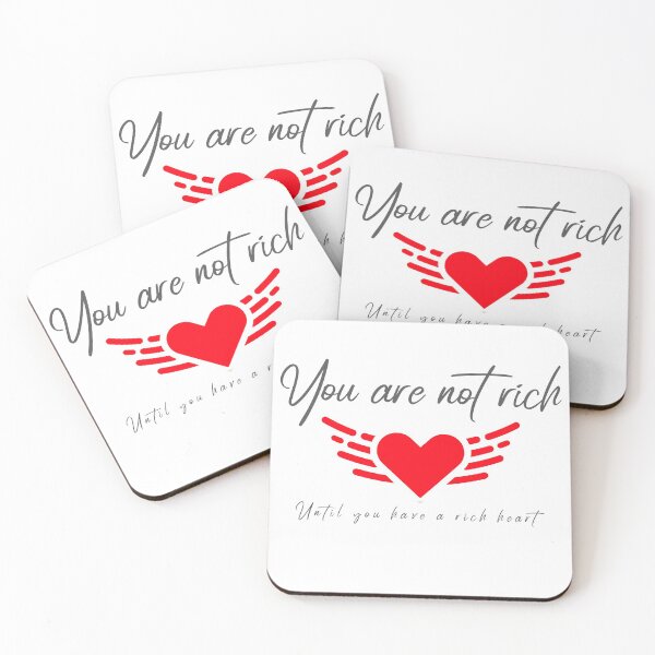 Item preview, You are not rich until you have a rich heart designed and sold by Home-of-art.