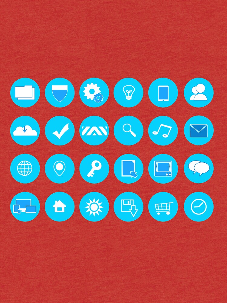 Modern Blue Icons Set by Claudiocmb