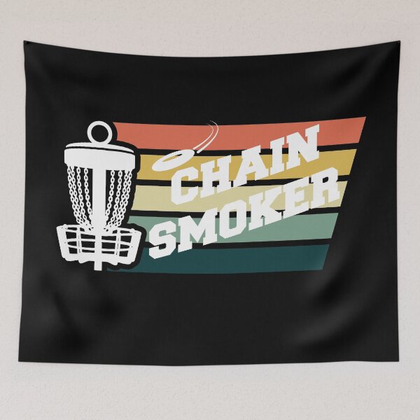 Item preview, DISC GOLF, CHAIN SMOKER, FRISBEE, DISC GOLF BASKET RETRO VINTAGE designed and sold by TheFirstOne.