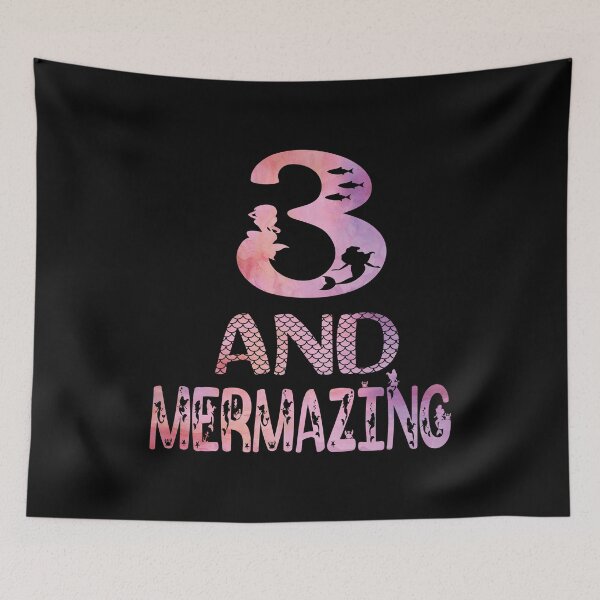 Item preview, 3 And Mermazing Girl 3rd Birthday Mermaid Lover Party product designed and sold by Grabitees.