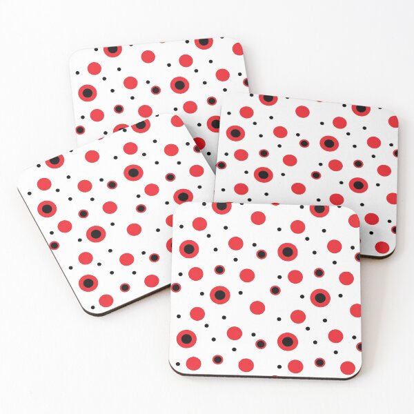 Item preview, Red and black circles modern minimalist pattern designed and sold by inga-ra.