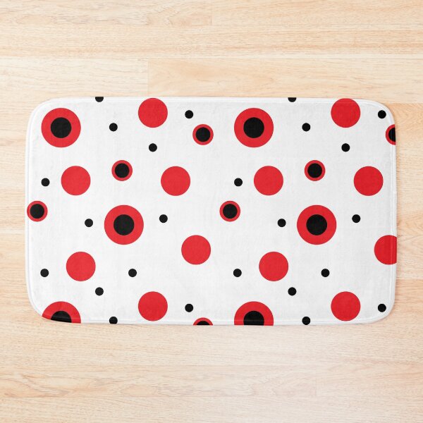Item preview, Red and black circles modern minimalist pattern designed and sold by inga-ra.