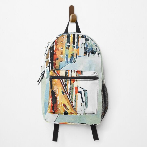 Item preview, Street view with cyclist designed and sold by Giuseppe Cocco.