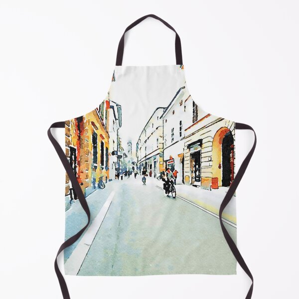 Item preview, Street view with cyclist designed and sold by Giuseppe Cocco.