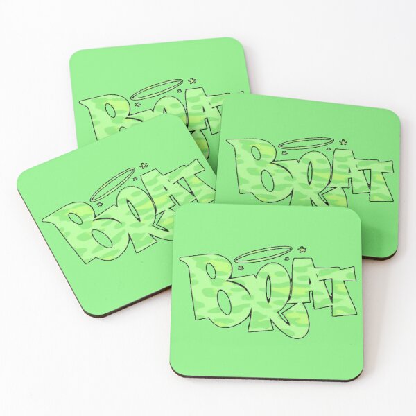 Item preview, cheetah print brat logo designed and sold by stickersbyro ☆.