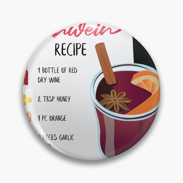 Item preview, Gift for Gluhwine and Mulled Wine Drinkers Gluhwine Recipe  designed and sold by Rzelemenz.