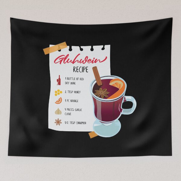 Item preview, Gift for Gluhwine and Mulled Wine Drinkers Gluhwine Recipe  designed and sold by Rzelemenz.
