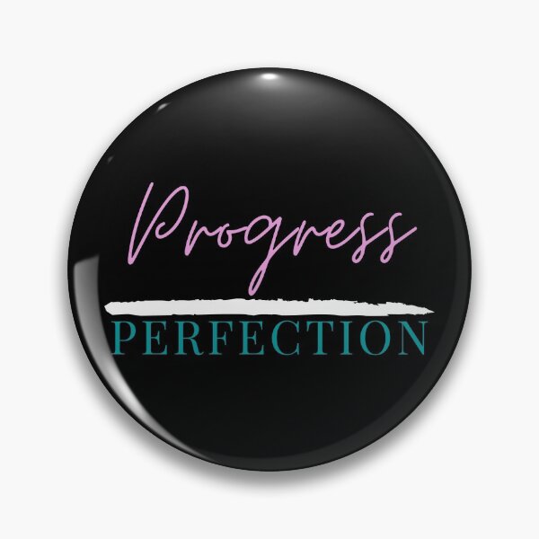 Item preview, progress over perfection text quote design designed and sold by aurorassadprose.