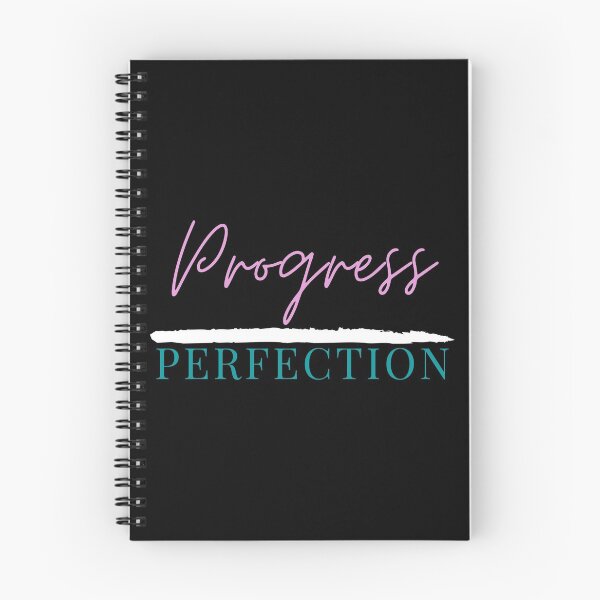 Item preview, progress over perfection text quote design designed and sold by aurorassadprose.