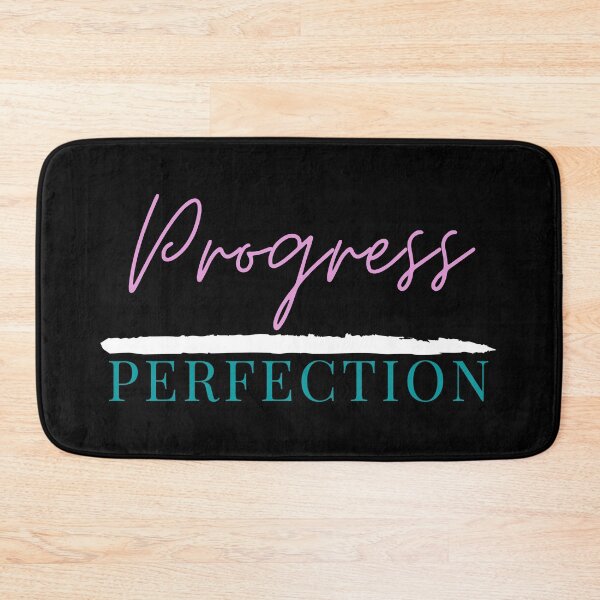 Item preview, progress over perfection text quote design designed and sold by aurorassadprose.