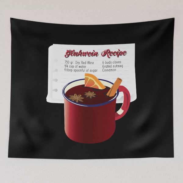Item preview, Gift for Gluhwine and Mulled Wine Drinkers Gluhwine Recipe  designed and sold by Rzelemenz.