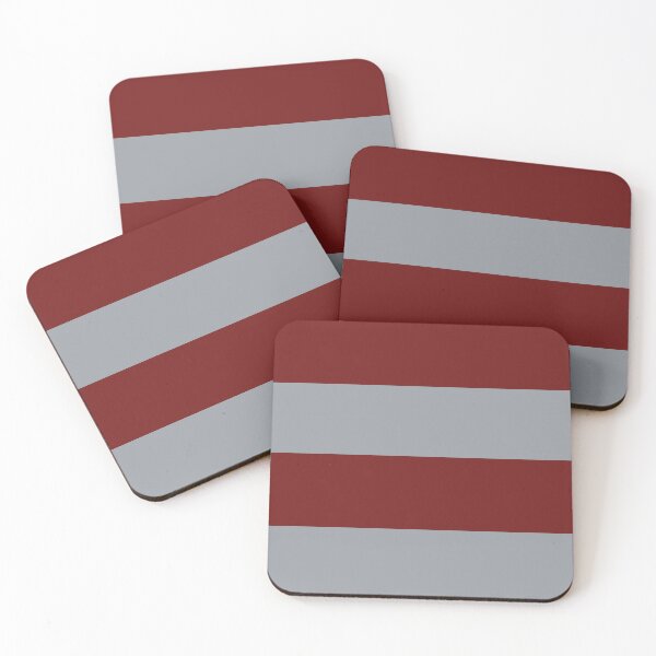 Item preview, Burgundy and Grey Horizontal Stripes designed and sold by KarinaAmbersley.