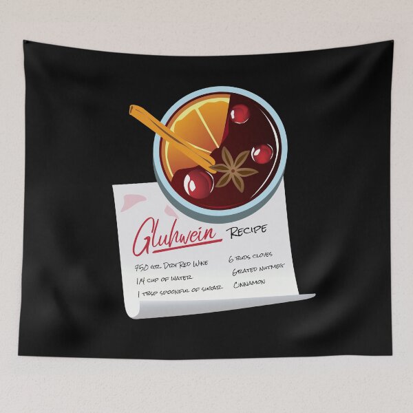Item preview, Gift for Gluhwine and Mulled Wine Drinkers Gluhwine Recipe  designed and sold by Rzelemenz.