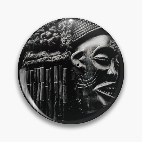 Item preview, African Head Sculpture Over Black designed and sold by DFLC Prints.