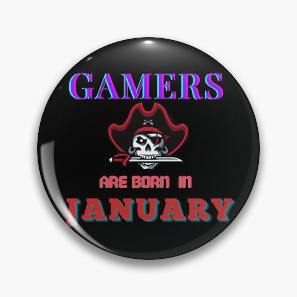 Item preview, Gamers Are Born In January | January Birthday Quotes designed and sold by The Full Cart.