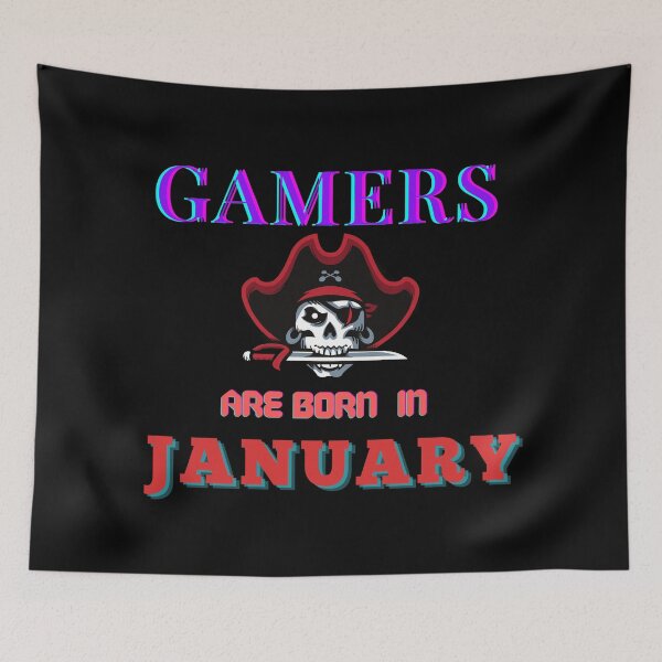Item preview, Gamers Are Born In January | January Birthday Quotes designed and sold by The Full Cart.
