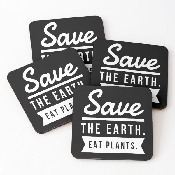 Item preview, Save the earth. Eat plants, vegan quote.  designed and sold by efenem.