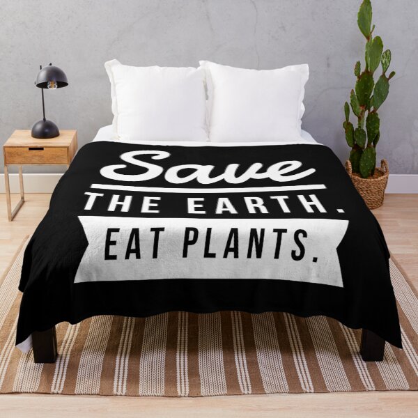 Item preview, Save the earth. Eat plants, vegan quote. designed and sold by efenem.