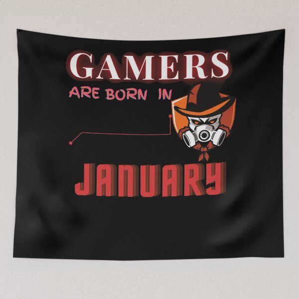 Item preview, Gamers Are Born In January | January Birthday Quotes designed and sold by The Full Cart.