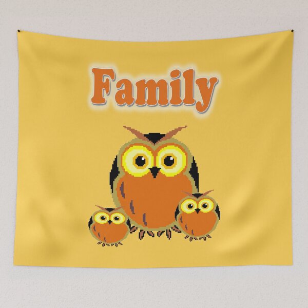 Item preview, A family of owls designed and sold by helenkaiy.