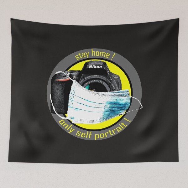 Item preview, stay home Nikon Fotoapparat mit Mask - only self portrait designed and sold by marosi.