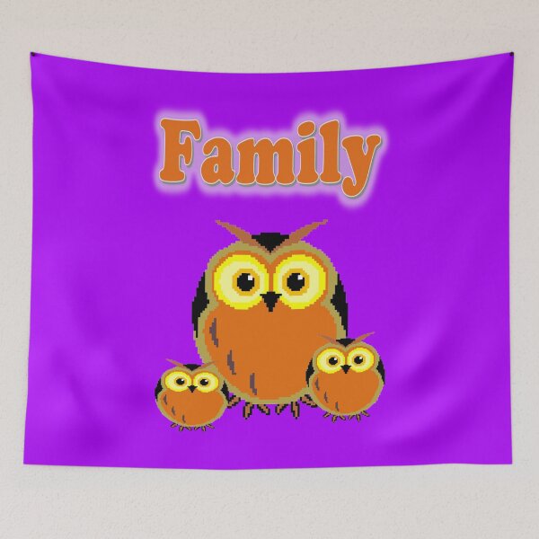 Item preview, A family of owls designed and sold by helenkaiy.