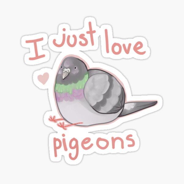 Item preview, I just love pigeons designed and sold by SkySVG.