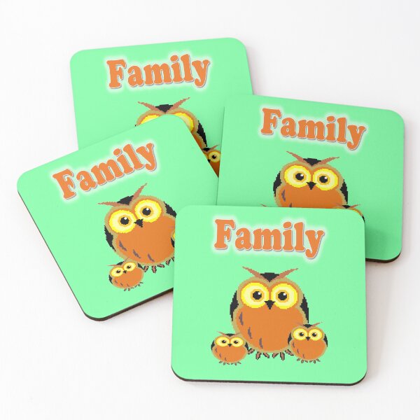 Item preview, A family of owls designed and sold by helenkaiy.