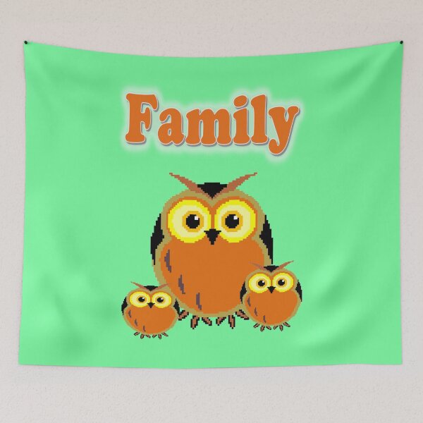 Item preview, A family of owls designed and sold by helenkaiy.