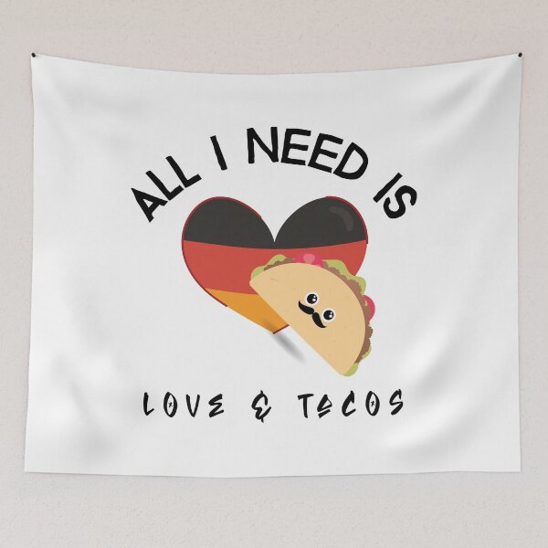 Item preview, Copy of All I Need Is Love and Tacos Valentine Tshirt  designed and sold by DiscGolfTees.
