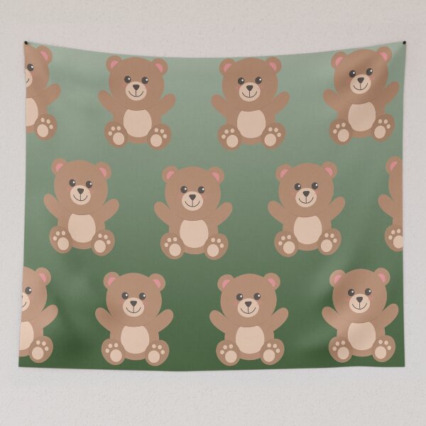 Item preview, Green Teddy Bear Cover Cute designed and sold by peachyline.