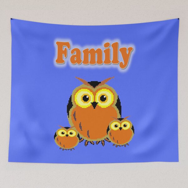 Item preview, A family of owls designed and sold by helenkaiy.