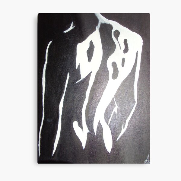 Man sexy back ass black white original modern art Metal Print