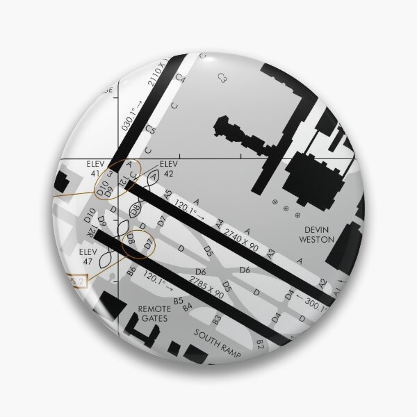 Item preview, Los Santos International Airport FAA-Style Diagram (Full) designed and sold by aspinworks.