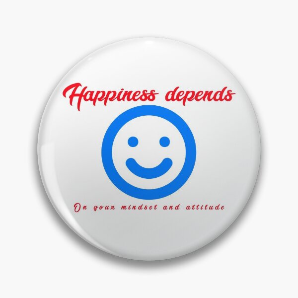 Item preview, Happiness depends on your mindset and attitude designed and sold by Home-of-art.