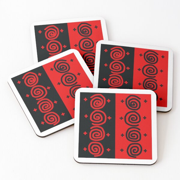 Item preview, Batik traditional chinese red creative pattern spiral designed and sold by Pasan-hpmm.