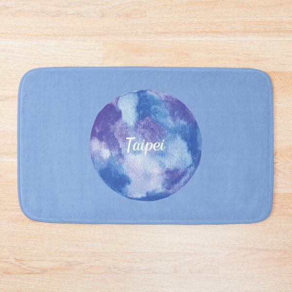 Item preview, Taipei - Round Watercolor (Pastel Violet Blue) designed and sold by CityCollection.