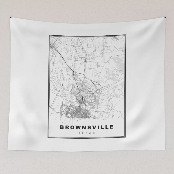 Item preview, Brownsville Map designed and sold by Tamas Das.