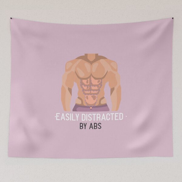 Item preview, Easily distracted by abs designed and sold by Ayurveda Fun Store.