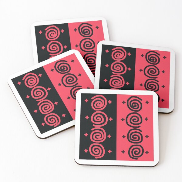Item preview, Batik traditional rose red creative pattern spiral designed and sold by Pasan-hpmm.