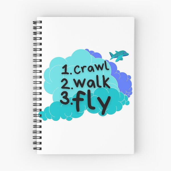 Item preview, Crawl Walk Fly Blue designed and sold by allthingsplanes.