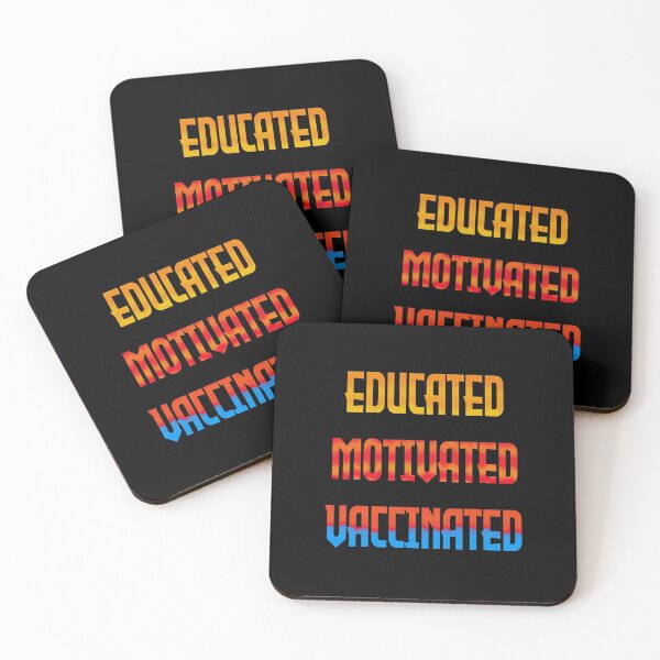 Item preview, Educated Motivated Vaccinated designed and sold by ak3shay.