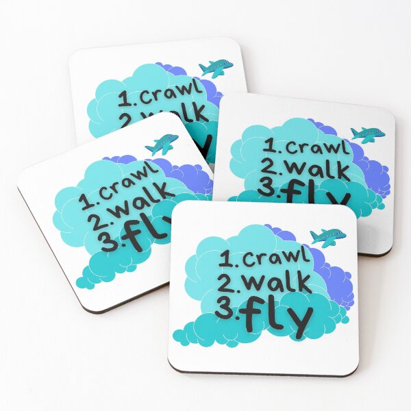 Item preview, Crawl Walk Fly Blue designed and sold by allthingsplanes.