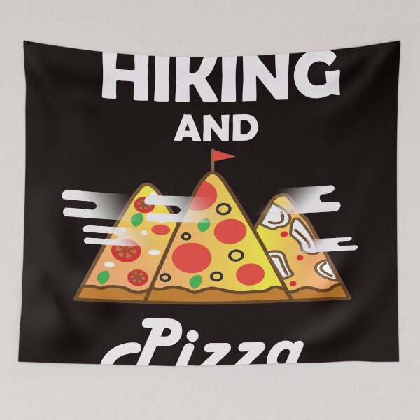 Item preview, Hiking and Pizza - Pizza Mountain designed and sold by trendistic.