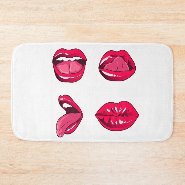 Item preview, Pink Glossy Lips sticker Pack designed and sold by Piosenka Art.