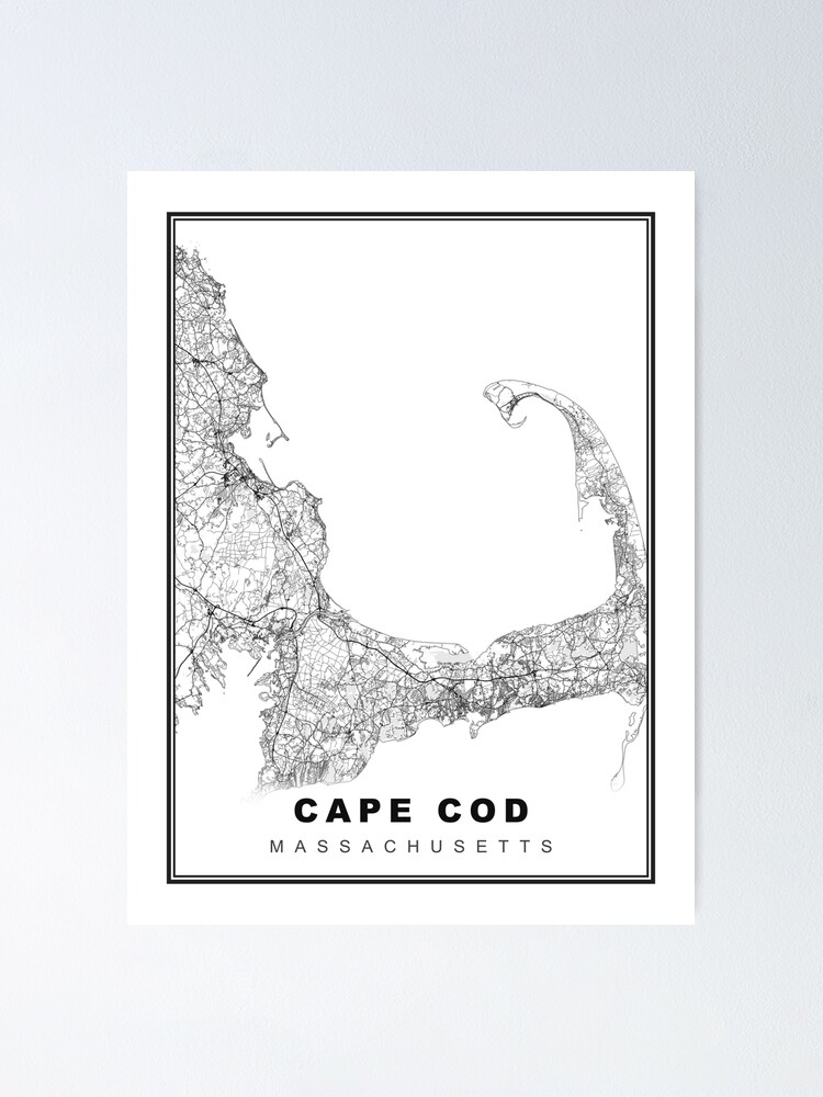 “Cape Cod Map” Poster for Sale by sibudas | Redbubble