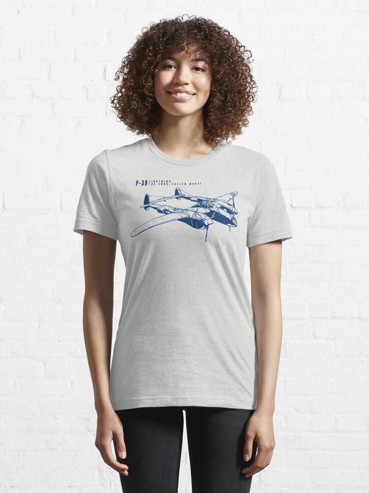 Alternate view of P-38 Lightning Essential T-Shirt
