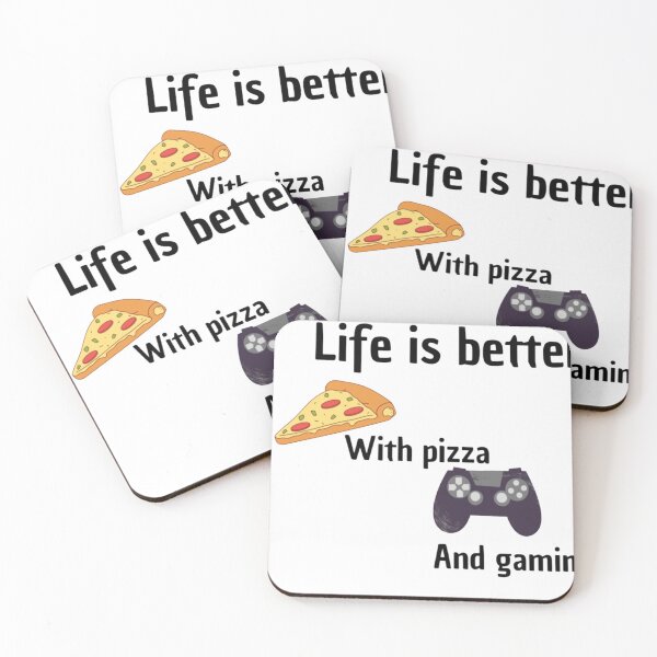 Item preview, life is better with pizza and gaming designed and sold by Norstore.