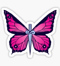 Ocean Butterflies Part 2 - Pale Pink Sticker
